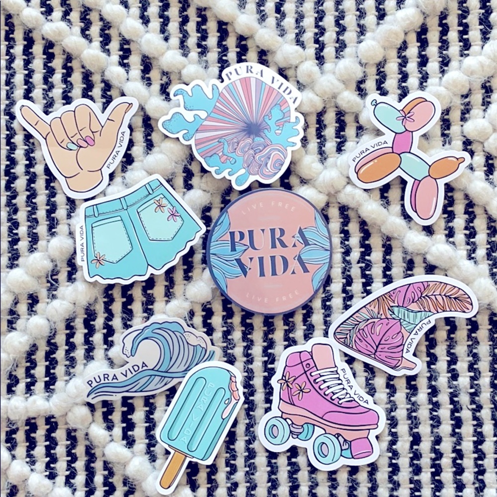 PURA VIDA stickers